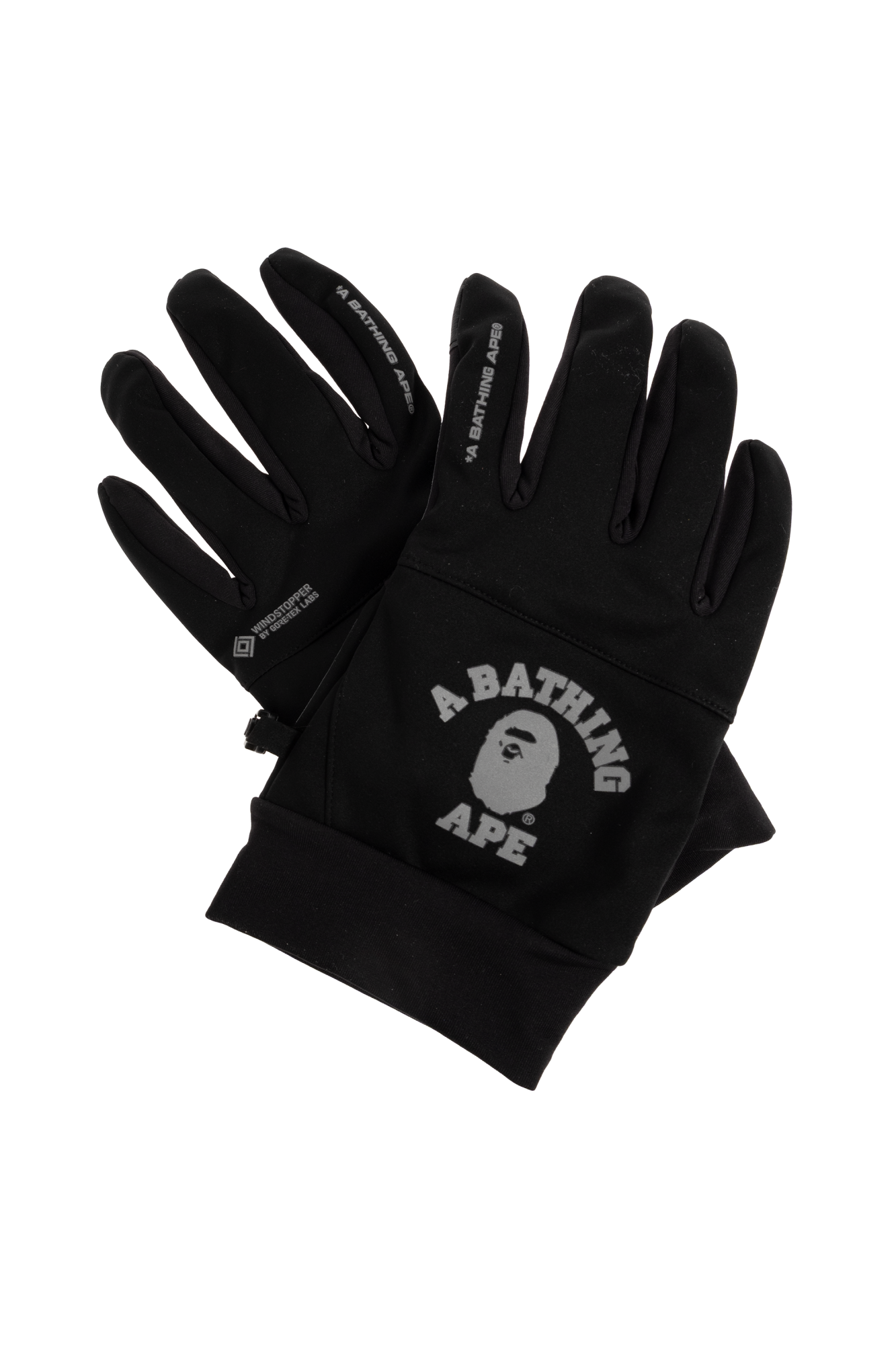 Preto Luvas com logótipo A BATHING APE® - Vitkac Brazil
